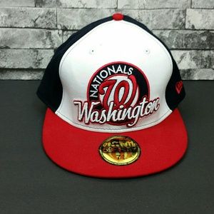 Vtg Washington Nationals Hat Size 7 5/8 New Era